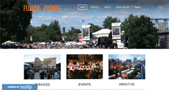 Desktop Screenshot of fullerevents.com