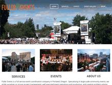 Tablet Screenshot of fullerevents.com